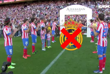 El Atlético se niega a hacer el pasillo al Real Madrid. 