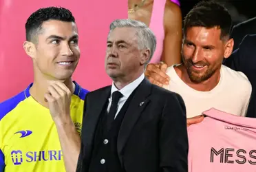 El entrenador de Real Madrid se sumo al debate de elegir entre el argentino o el portugués. 