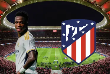 El gesto de Vinicius Junior con el escudo del Atlético que no salió en televisión.