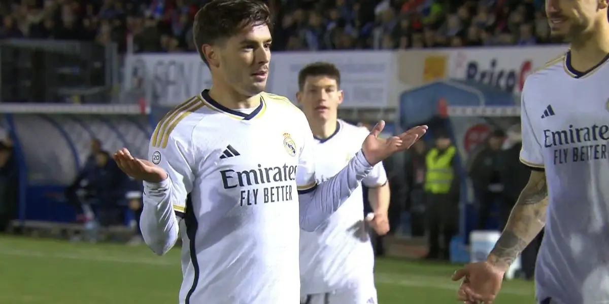 Tras el gol de Joselu, Brahim Díaz puso el 2 a 0 para el Real Madrid con un golazo. 
