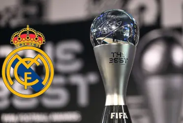 Tres jugadores del Real Madrid premiados en los premios The Best. Imagen: TUDN.