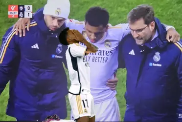 A pesar de la victoria, todas las alarmas están puestas en Rodrygo que se retiro cojeando y asistido del terreno de juego del Alavés.