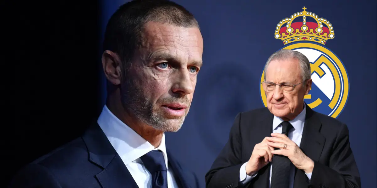 Aleksander Čeferin y Florentino Pérez Foto: UEFA y Marca
