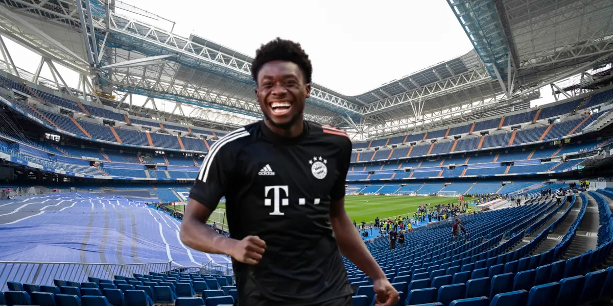 Alphonso Davies está en la lista de fichajes del Real Madrid. Imagen: Goal.com
