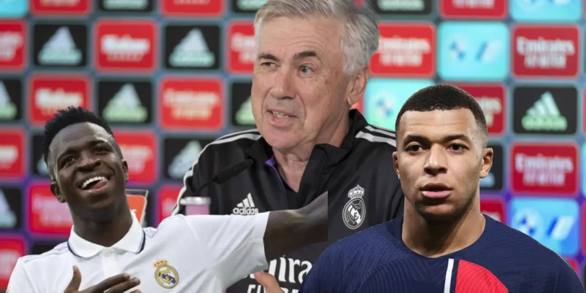 Ancelotti aclara el rol de Vinicius ante la llegada de Mbappé.