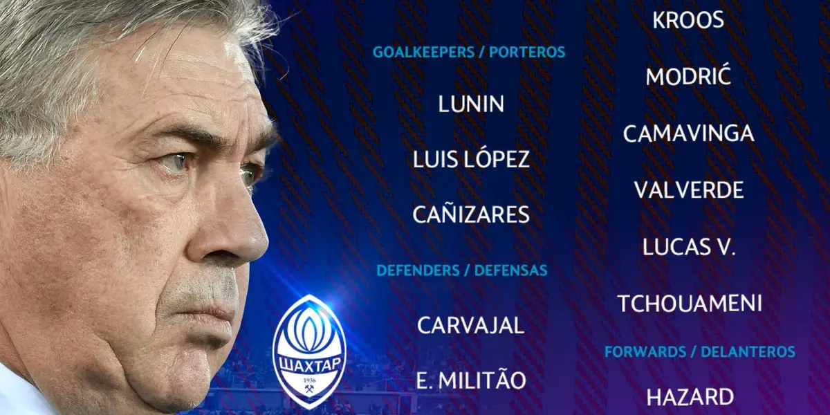 Ancelotti eligió a los 23 futbolistas del Real Madrid para el nuevo compromiso por la Champions League