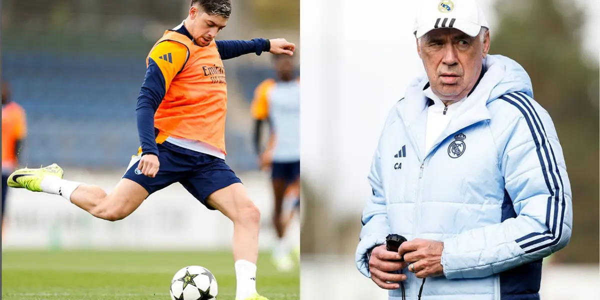 Ancelotti habló sobre el cambio de Valverde ante el AC Milan / Foto: @realmadrid