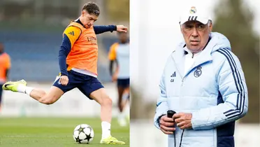 Ancelotti habló sobre el cambio de Valverde ante el AC Milan / Foto: @realmadrid