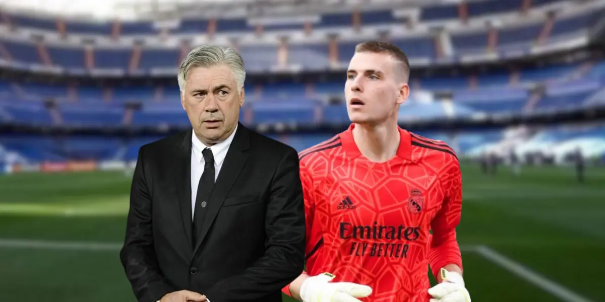 Ancelotti lo tendría listo, la razón por la que Lunin permanecerá en el Madrid