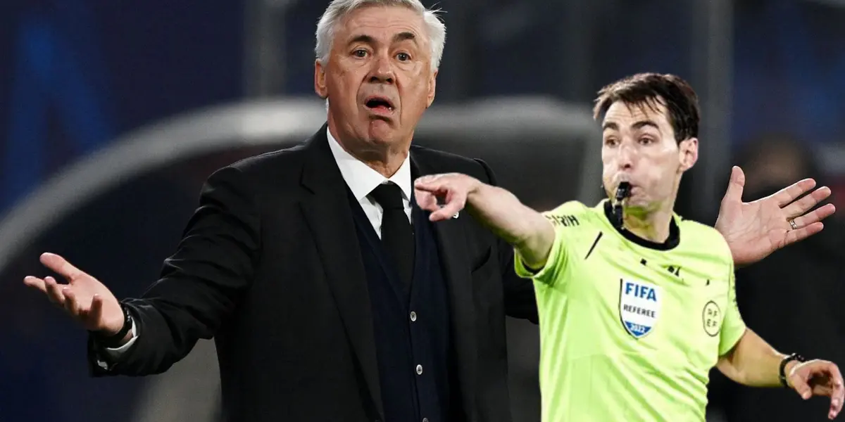 Ancelotti, muy crítico con De Burgos Bengoetxea.