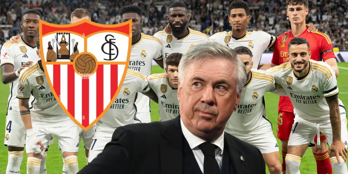 Ancelotti sale con este once para medirse al Sevilla FC.