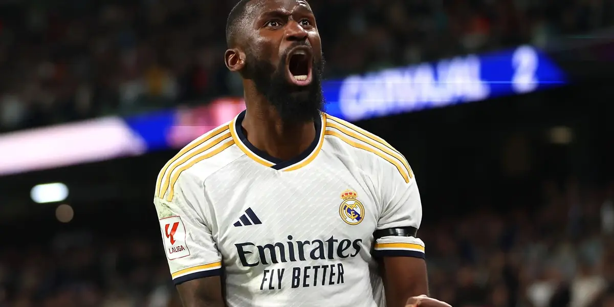 Antonio Rüdiger celebra un gol con el Real Madrid. Imagen: Goal.com