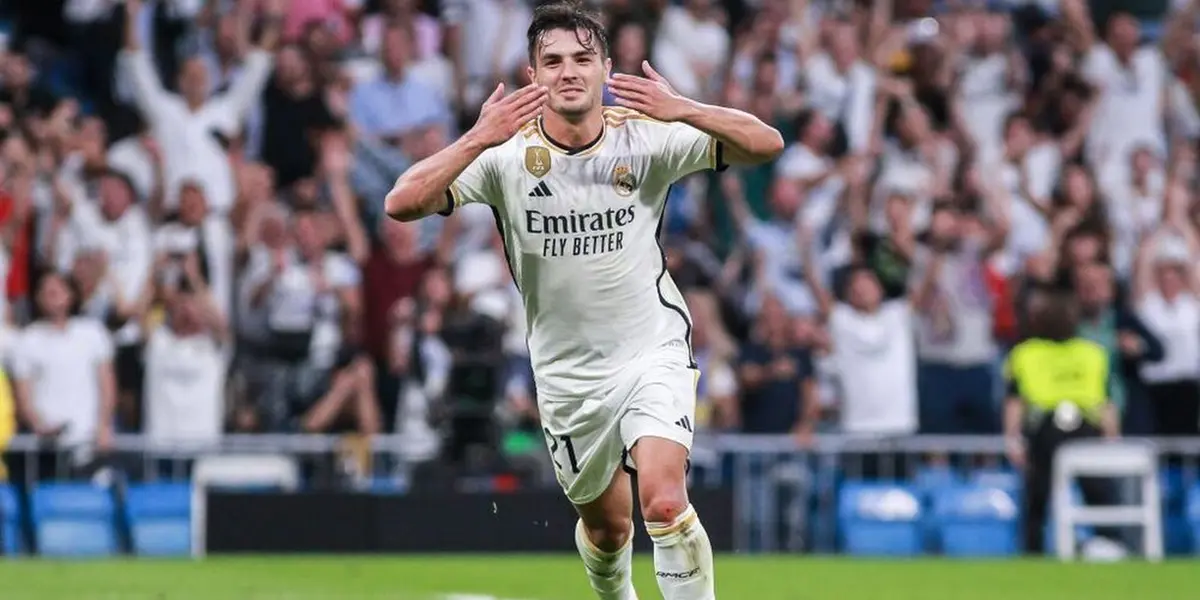 Brahim celebra un tanto con el Real Madrid. Imagen: Diario de Ávila.