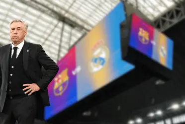 Carlo Ancelotti tuvo una mirada particular tras ser derrotado por FC Barcelona