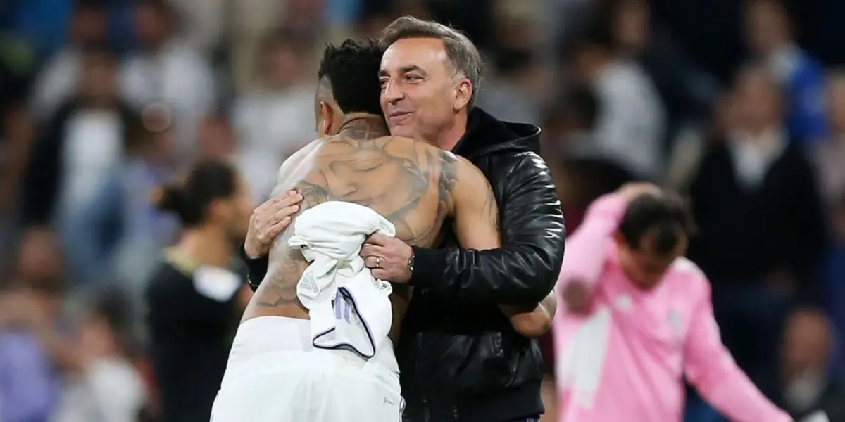 Carlos Carvalhal dejó una imagen más que curiosa en el Bernabéu.