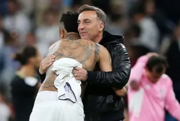 Carlos Carvalhal dejó una imagen más que curiosa en el Bernabéu.