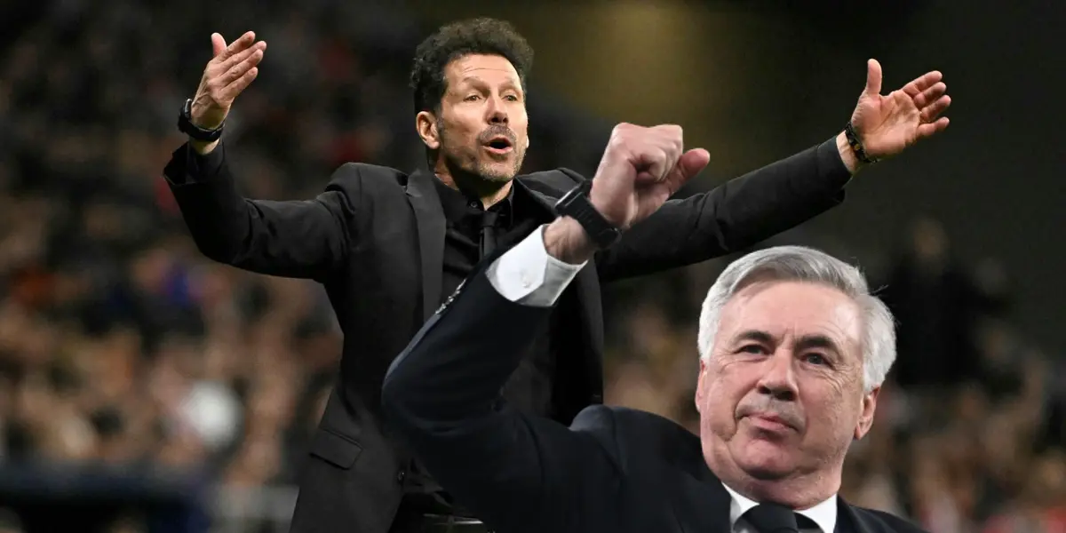 Cholo Simeone y Carlo Ancelotti Foto: Marca y Relevo
