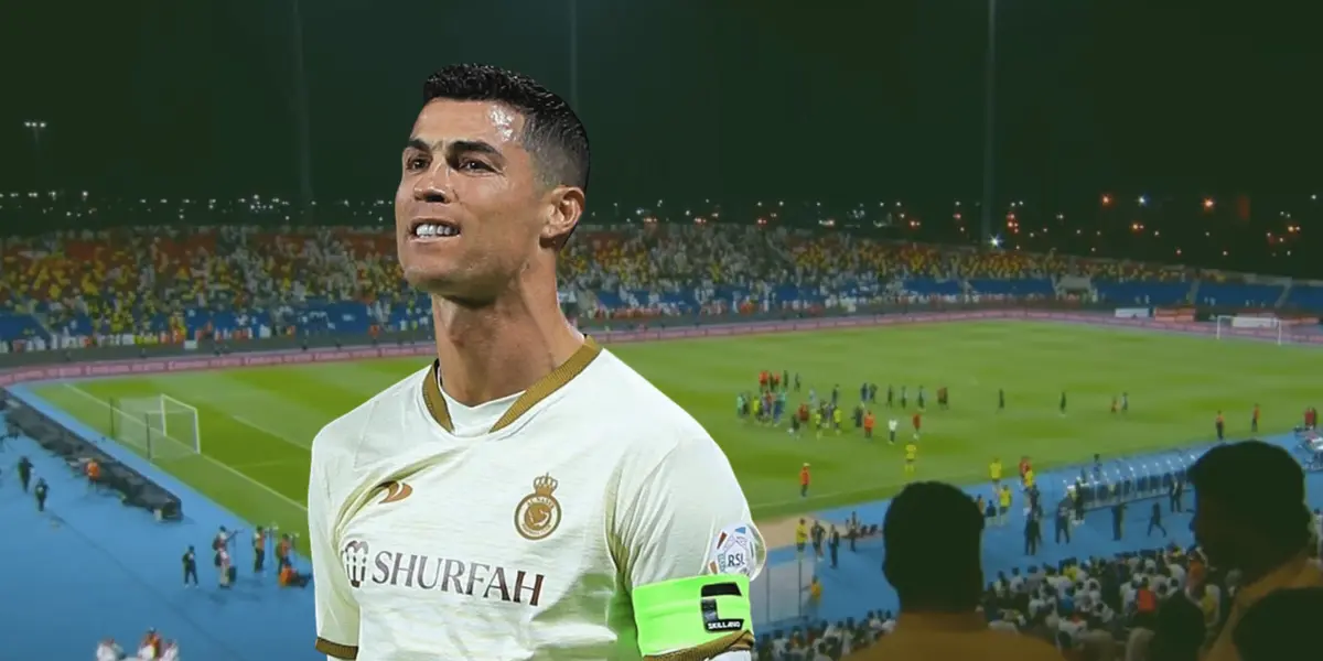 Cristiano Ronaldo debutó con empate en el Campeonato árabe y tuvo un gesto lamentable
