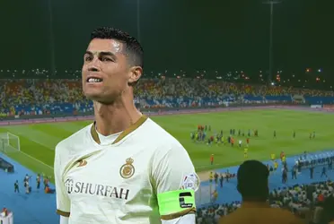 Cristiano Ronaldo debutó con empate en el Campeonato árabe y tuvo un gesto lamentable
