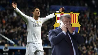 Cristiano Ronaldo y Joan Laporta Foto: Sport y Vanguardia