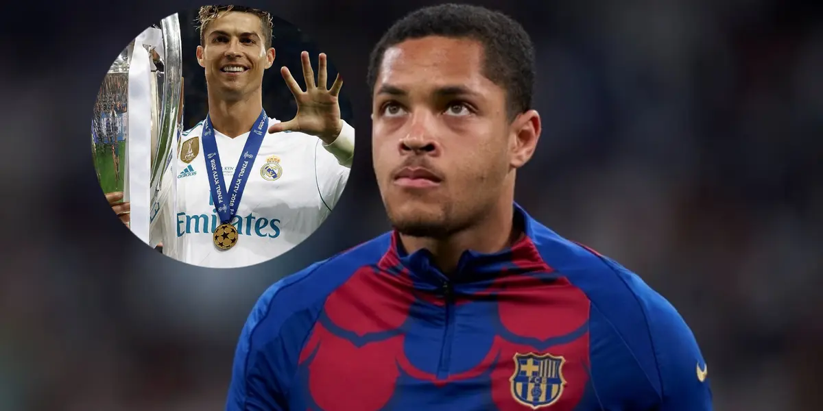 Cristiano Ronaldo y Vítor Roque / Foto: DAZN