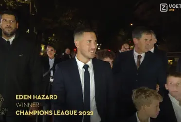 Eden Hazard se hizo presente en la gala del Balón de Oro y volvió a traicionar al Real Madrid.