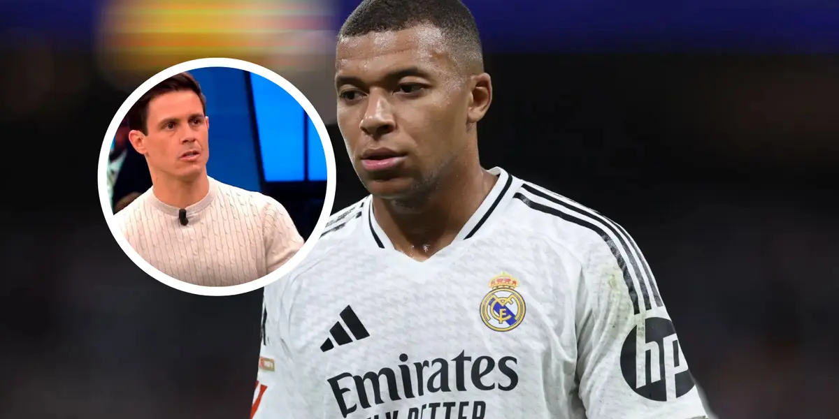 Edu Aguirre y Kylian Mbappé Foto. El Chiringuito y Marca