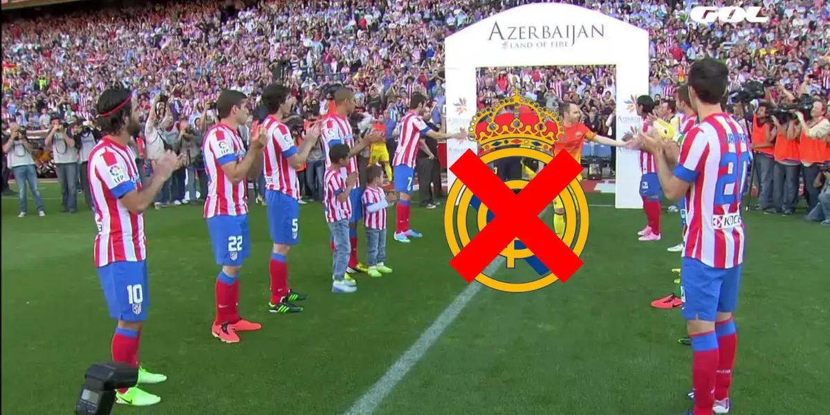 El Atlético se niega a hacer el pasillo al Real Madrid.