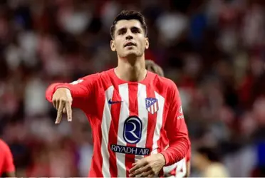 El delantero del Atlético de Madrid pone el 1-0 en el Estadio Cívitas Metropolitano.