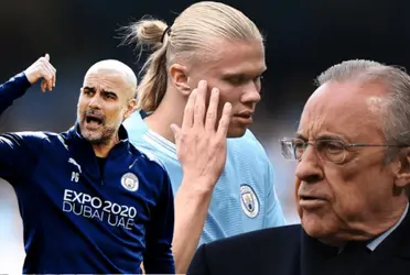 El delantero noruego fue vinculado al merengue en los últimos días.