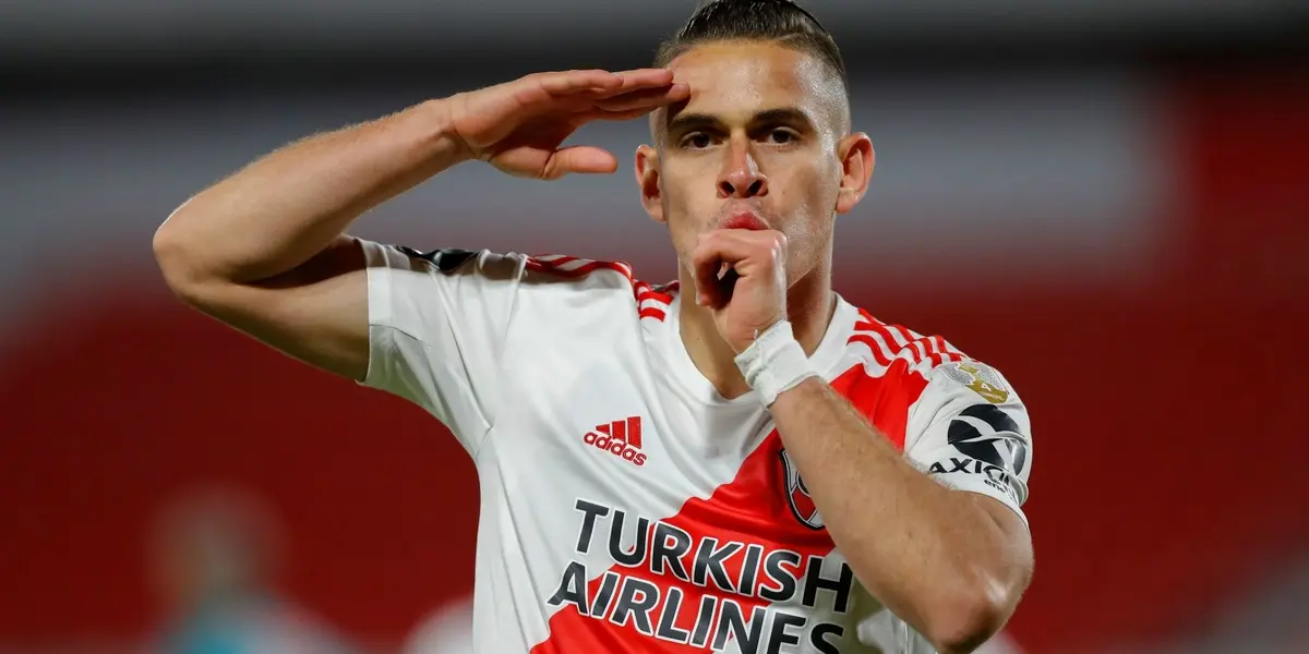 El ex River fue la figura del Eintracht Frankfurt en la Europa League