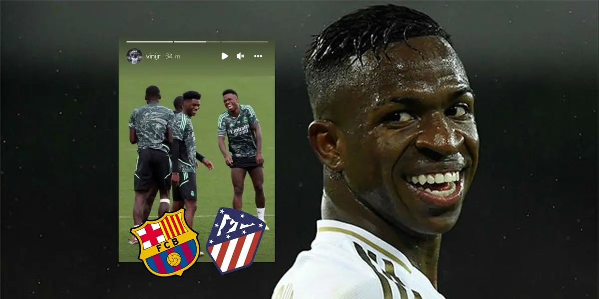 El extremo brasileño posteó una curiosa historia de Instagram justo después de las derrotas del Barça y los Colchoneros en Champions League