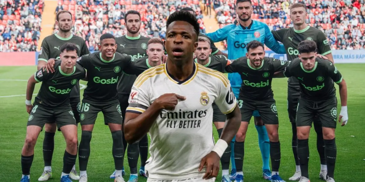 El jugador del Girona que acabó llorando por culpa del gran nivel de Vinicius.