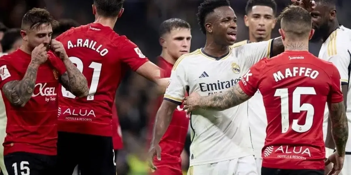 El lateral del Mallorca volvió a faltarle el respeto a Vinicius.