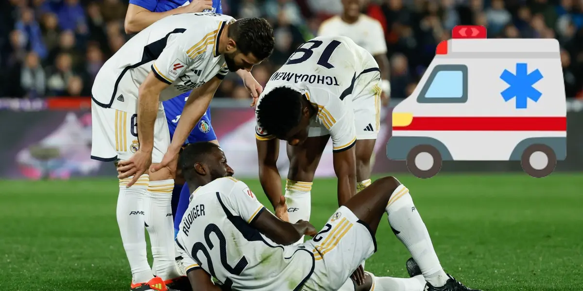 El Madrid comunica que Rüdiger tiene una lesión y no estará contra Girona.