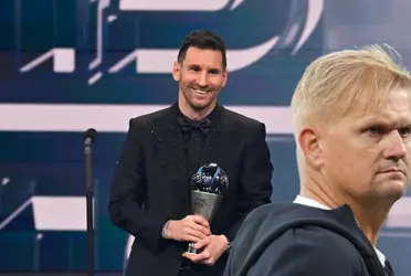 El padre del delantero noruego fue a la ceremonia de los Premios The Best y se llevó una sorpresa.