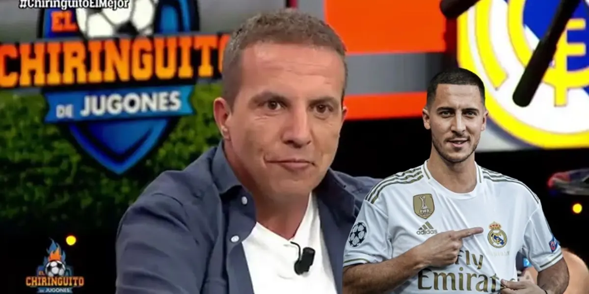 El periodista le volvió a faltar el respeto a Hazard con una broma de mal gusto.