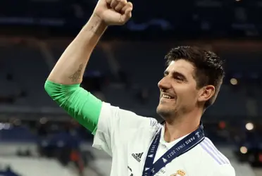 El portero del Real Madrid se entrena con todo para regresar al campo lo antes posible.