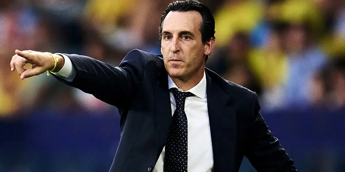 En imagen Unai Emery, técnico del Aston Villa. Fuente: Dazn.