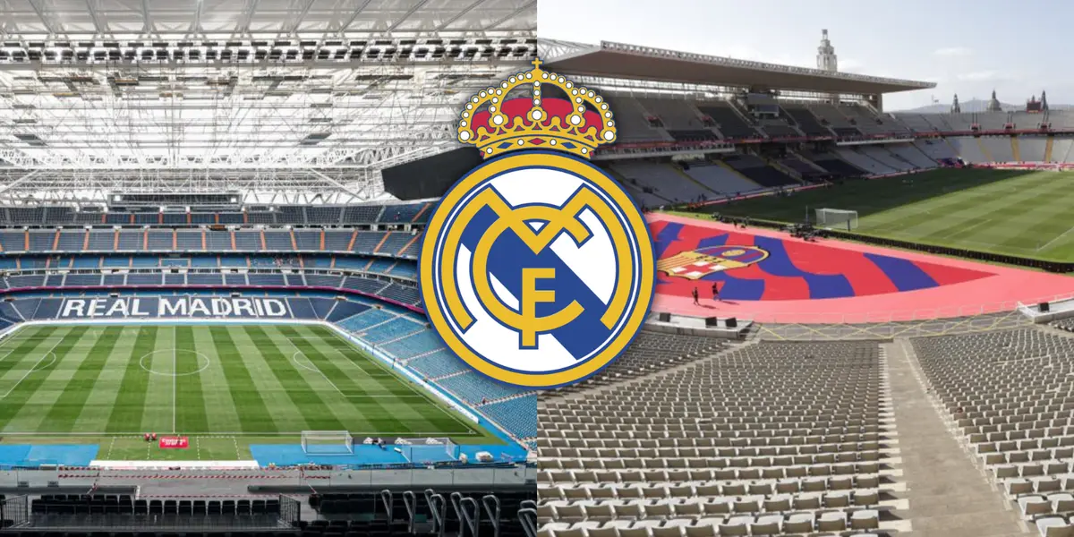 Estadio Santiago Bernabéu y Luis Companys Foto: Marca y FC Barcelona