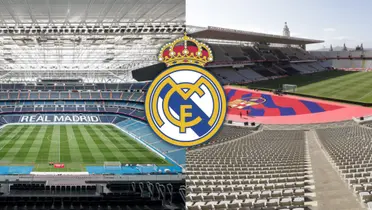 Estadio Santiago Bernabéu y Luis Companys Foto: Marca y FC Barcelona