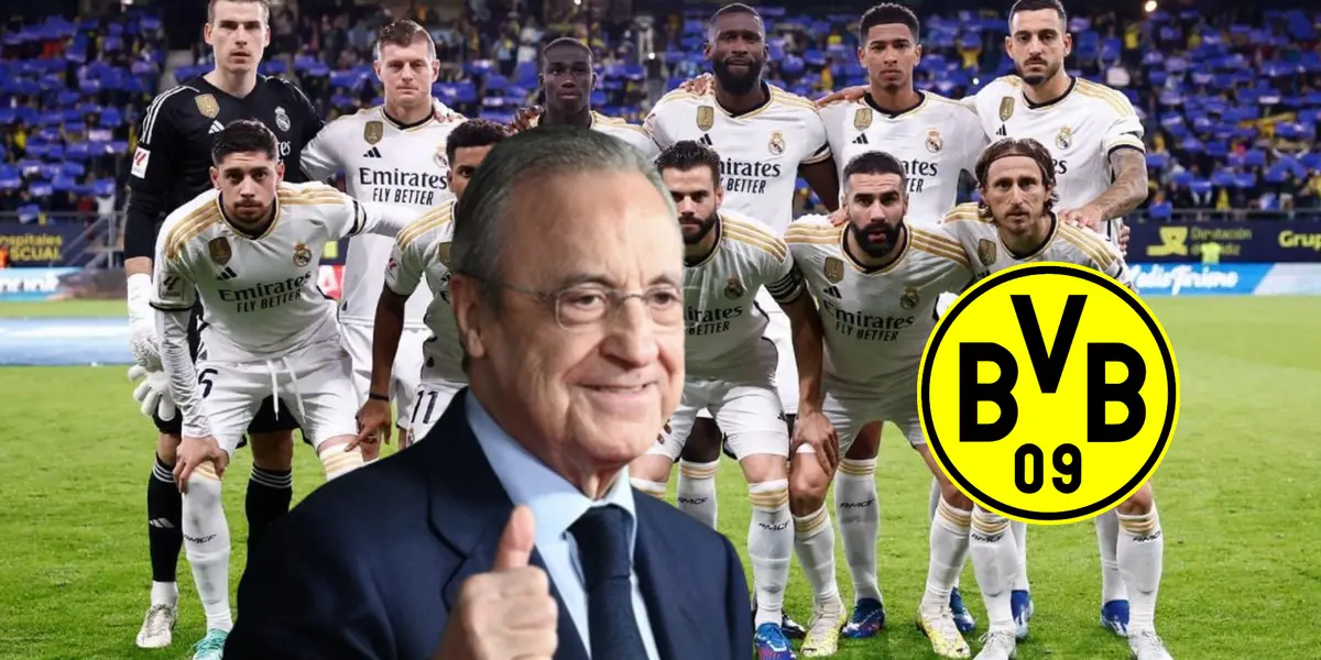 Florentino está en negociaciones para vender a un futbolista al Borussia Dortmund.