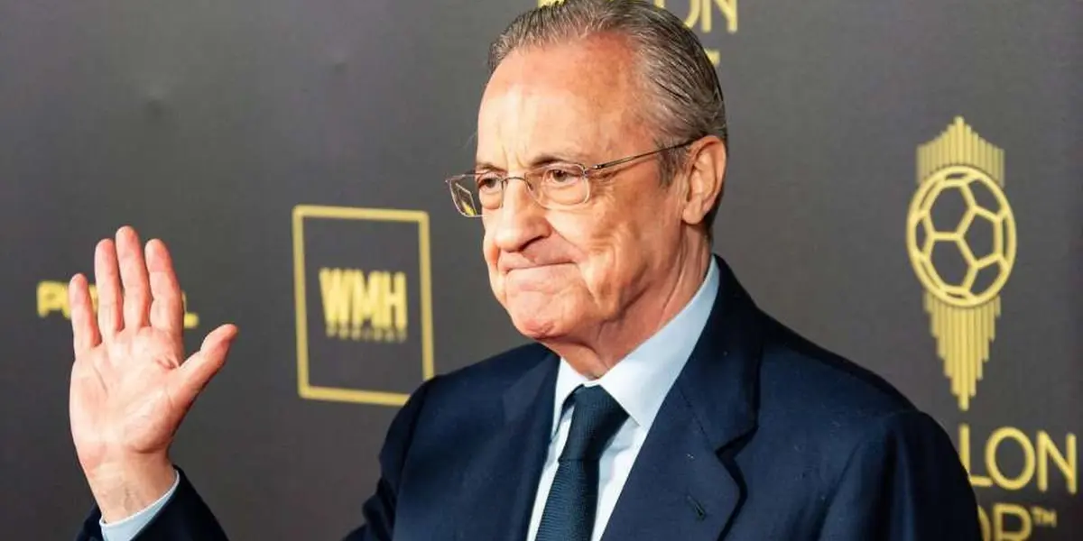 Florentino Pérez en la gala del Balón de Oro. Imagen: Diario Gol.