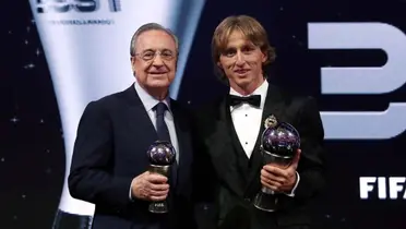 Florentino Pérez y Luka Modric Foto: El Español