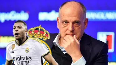 Javier Tebas da un porcentaje sobre la llegada de Mbappé al Real Madrid.