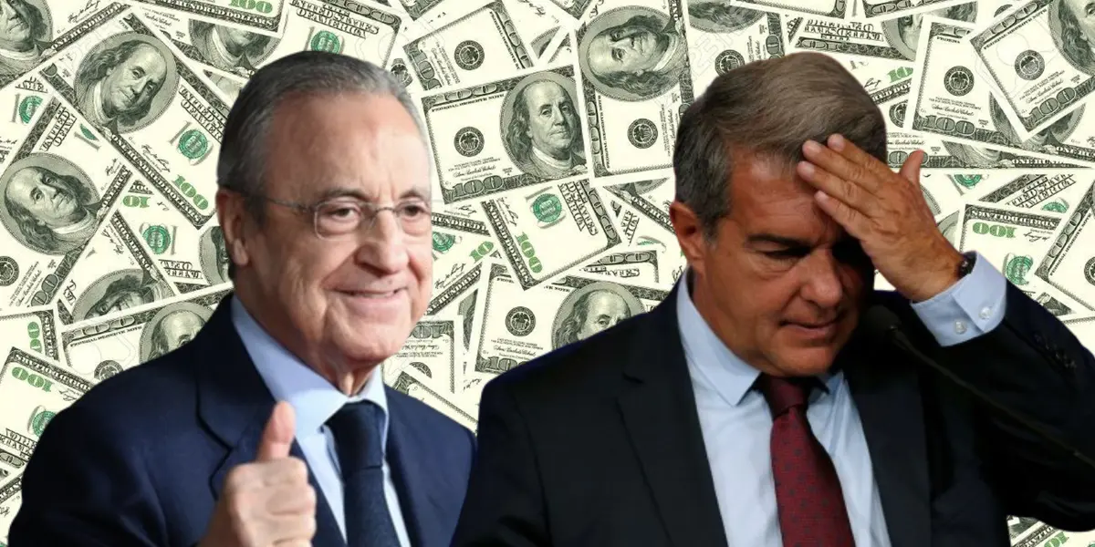 Joan Laporta tendrá que hacer frente a una multa millonaria mientras el Madrid no tiene problemas con Florentino.