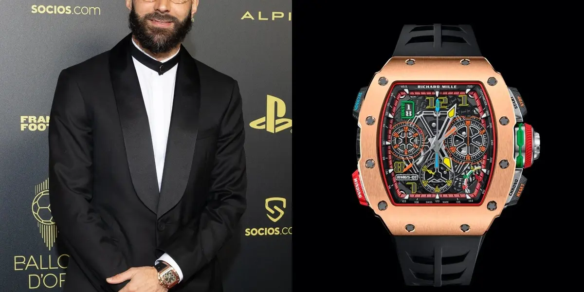 Karim Benzema tiene una sensacional colección de relojes.
