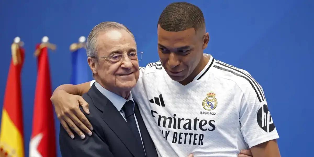 Kylian Mbappé y Florentino Pérez Foto: Reuters