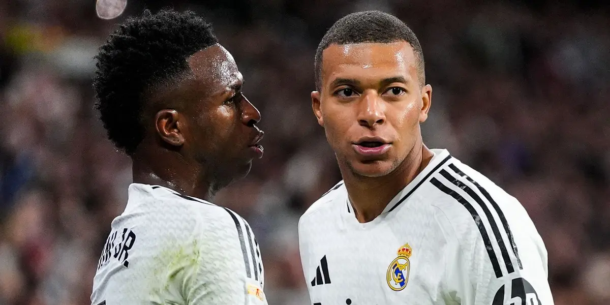 Kylian Mbappé y Vinícius Junior Foto: Sky Sports