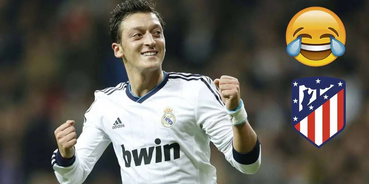 Estarán de acuerdo los madridistas, Mesut Özil se burla del Atlético de Madrid